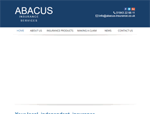 Tablet Screenshot of abacus-insurance.com